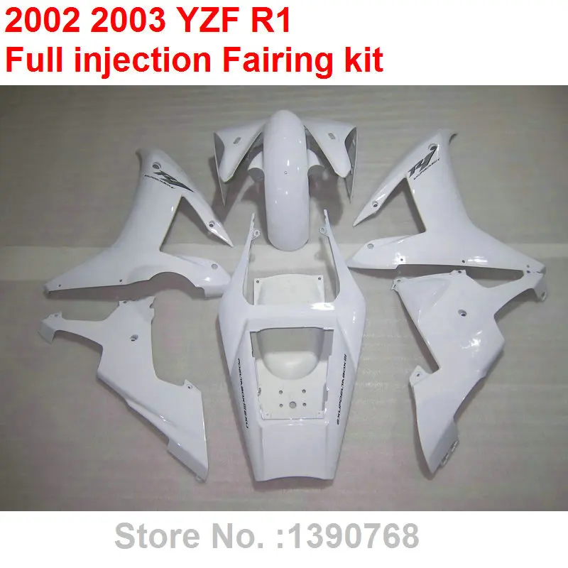 Запасные части для кузова мотоцикла YAMAHA R1 2002 2003 белый комплект обтекателей YZF 02 03