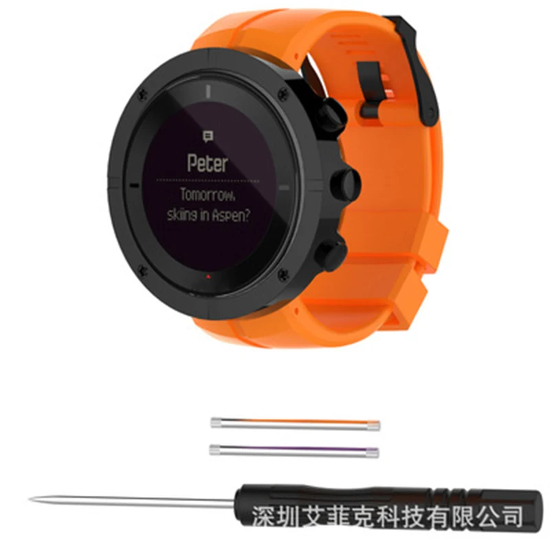 

Watch accessories for SUUNTO KAILASH smart watch band with 7R Kevin Rinpoche silicone men or women sports waterproof wristband