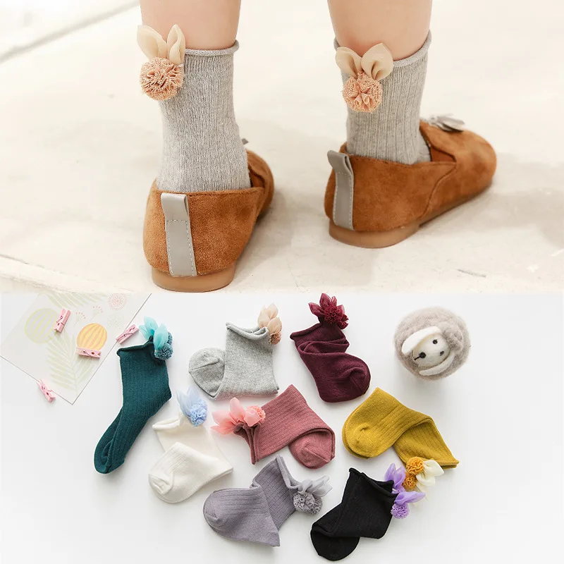 Хлопковые носки для новорожденных девочек Infantil платье принцессы с оборками