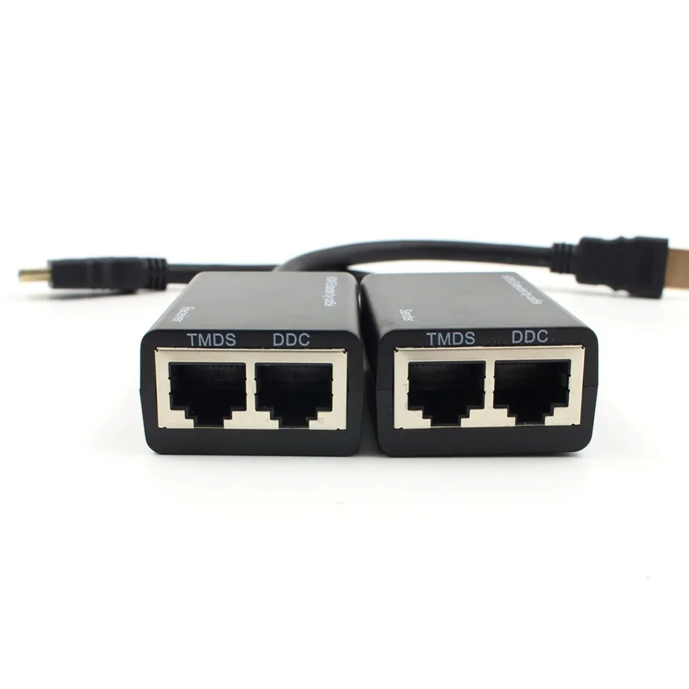 HDMI более RJ45 CAT5e CAT6 LAN Ethernet балун расширитель ретранслятор удлинитель до 100 футов