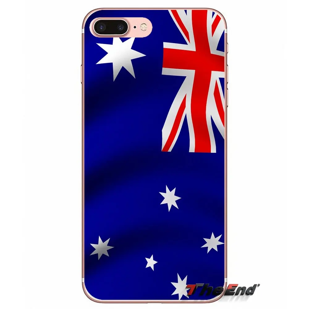 Для iPhone X 4 4S 5 5S 5C SE 6 6S 7 8 Plus Samsung Galaxy J1 J3 J5 J7 A3 A5 2016 2017 Австралийский флаг баннер AU Aussie