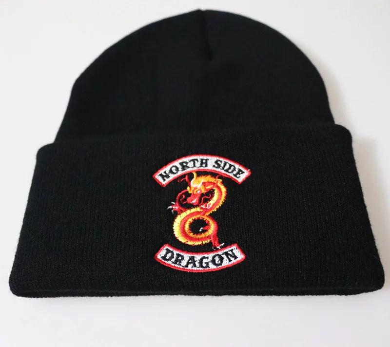 Лучший продающийся продукт для взрослых секс ривердейл "South Side serpents" шляпы для косплея шапочка Кепки зимняя вязаная вышивка шляпа