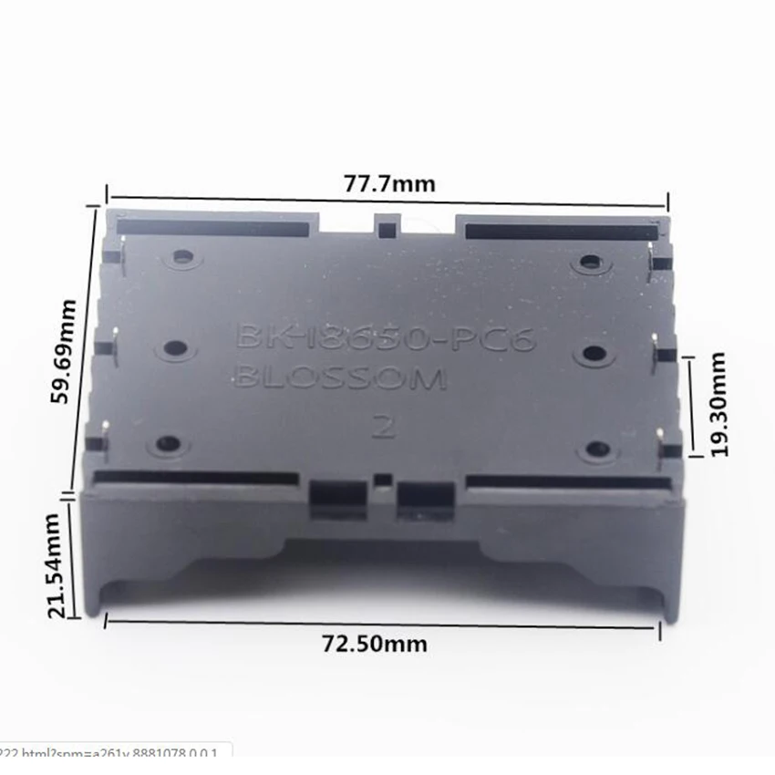 Жесткий держатель для аккумуляторов ABS 18650 1X 2X 3X чехол аккумуляторных батарей