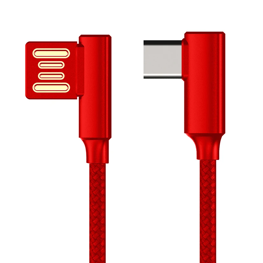 90 градусов локоть USB Тип C кабель для передачи данных USB-C 3 0 Быстрая зарядка