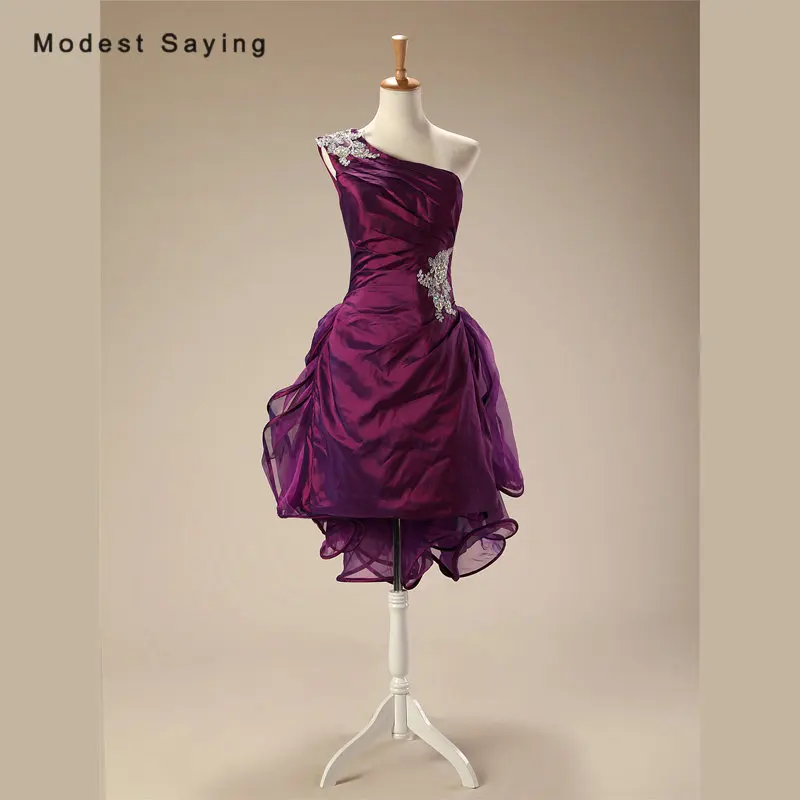 Элегантные фиолетовые Прямые коктейльные платья Стразы с аппликацией 2017 со