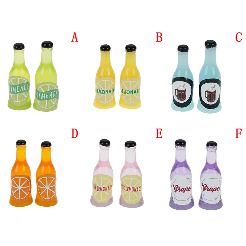 2 шт/набор штук бутылки для вина и пива 1/12 кукол аксессуары дома украшения детей