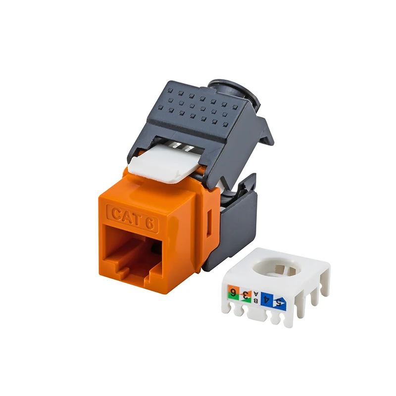(4 шт./упак.) Gigabit RJ45 CAT6 Keystone Jacks модули Бесконтактное подключение (не требуется