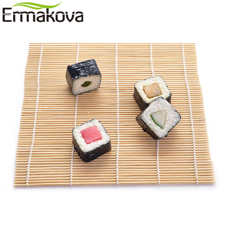 ERMAKOVA коврик для суши-прокатки коврик для суши бамбуковый прокатный коврик бамбуковый коврик для суши Производитель японской еды морские водоросли нори инструмент для суши
