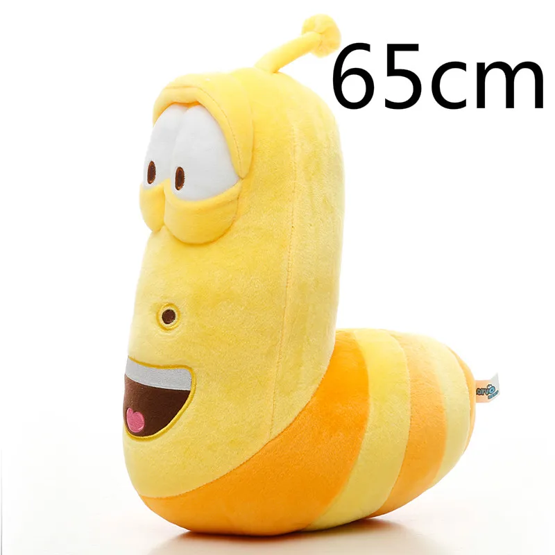 65cm Милые плюшевые насекомые слизни личинка игрушки плюшевая кукла для детей Забавные игрушки червя подарок на день рождения ребенка 3 цвета мягкая игрушка - Цвет: 65cm