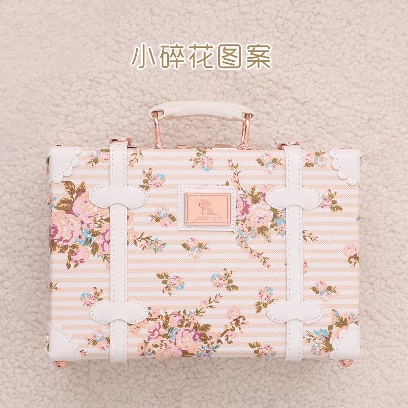 Style 2 Женская сумка, светильник с кодовым замком, чемодан, 12 дюймов, мини-застежка, Дамская деловая косметичка из полиуретана, чемодан для макияжа, сумка для туалетных принадлежностей, дорожная сумка - Цвет: Style 2