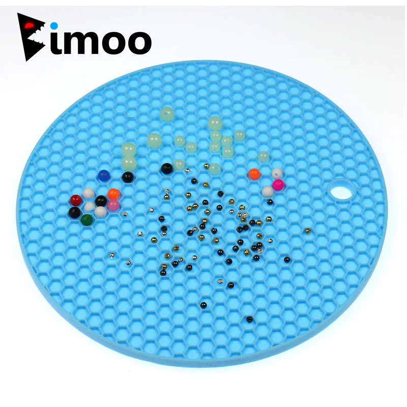 Bimoo 17 см X 17 см силиконовый Стол Топ муха Связывание бисера коврик держатель бусин Материал для завязывания мушек