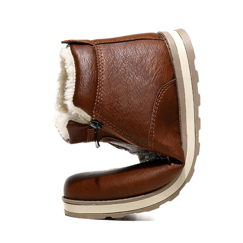 Новые зимние мужские ботинки 2020 года Модные Теплые Мужские модельные из плюша