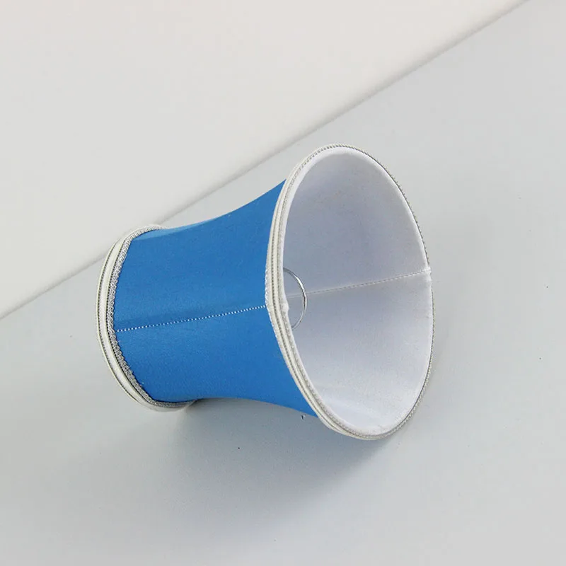 Синий цвет ткани абажуры футляр Клип на | Лампы и освещение