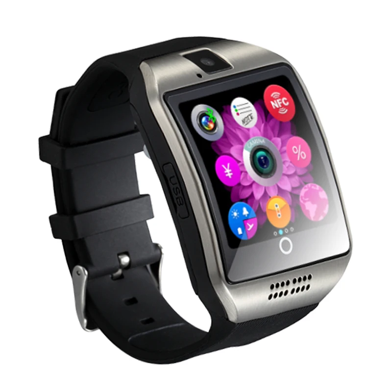 Квадратные Bluetooth Смарт часы браслет спортивный фитнес шагомер камера с сенсорным