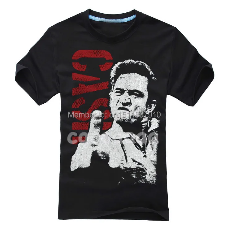 

High Quality skateboard Johnny Cash Rock Brand mens clothing shirt 3D new mma fitness Hardrock Metal 100%Cotton
