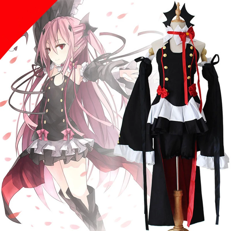 Аниме Серафим конца Owari no Seraph Krul Tepes униформа косплей костюм полный комплект