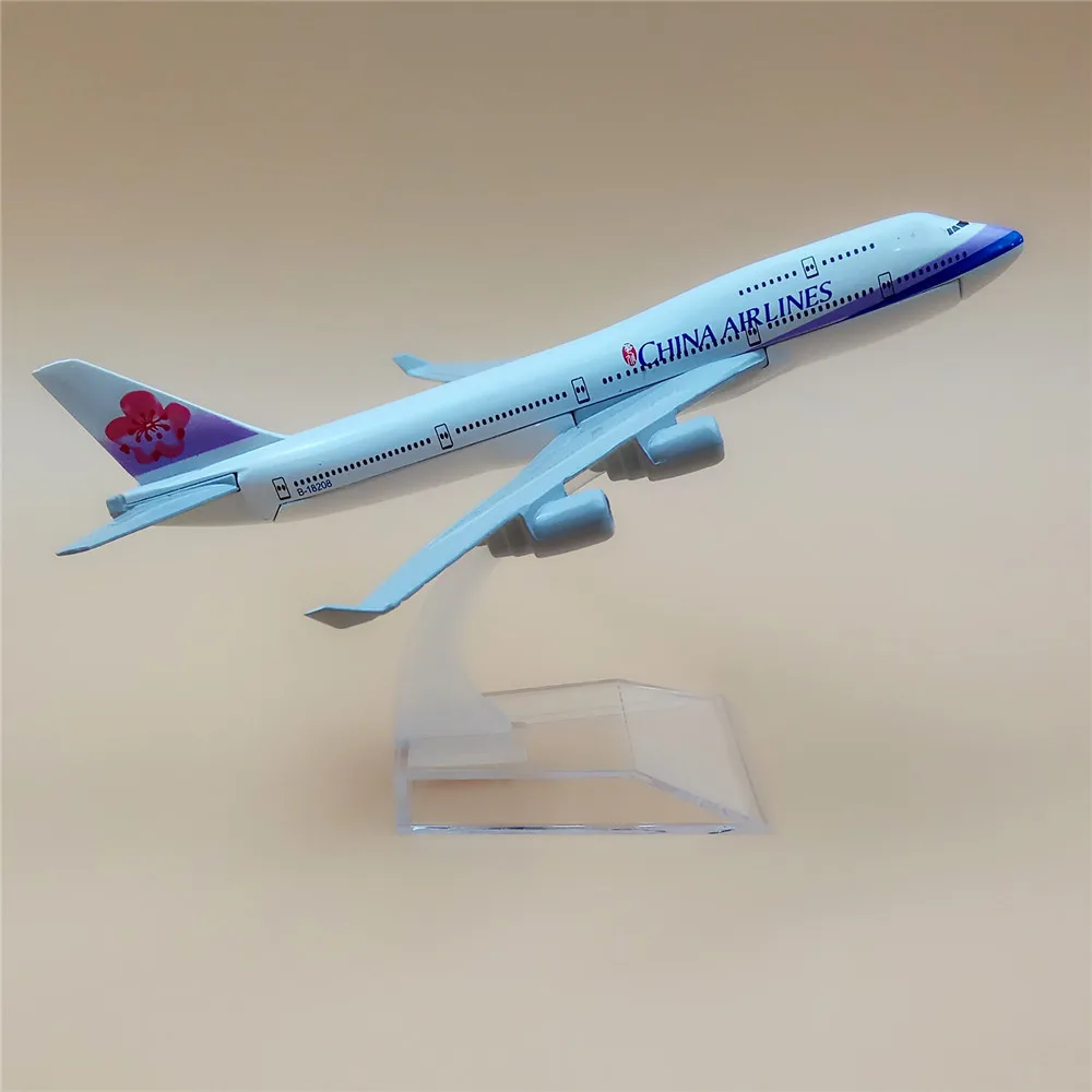 16 см сплав металла воздуха Тайвань Китай авиалиний Boeing 747 B747 400 авиа модель