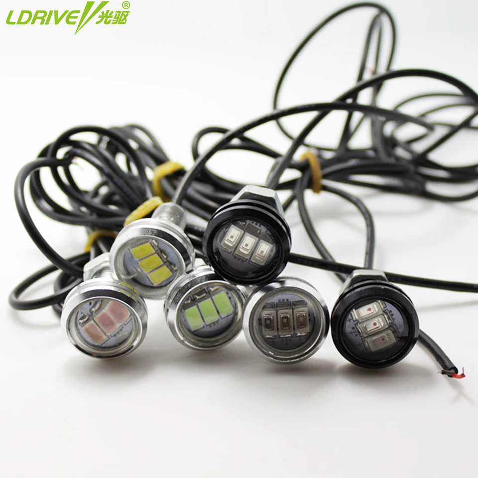 23 мм 2 шт. Водонепроницаемый светодиодный Орлиный глаз 3 Светодиодный Габаритные