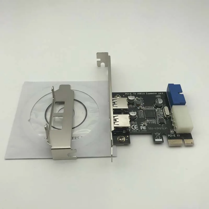 USB 3.0 PCI E Плата расширения 5 Гбит/с внешний 2 портовый 3 0 концентратор внутренний 19