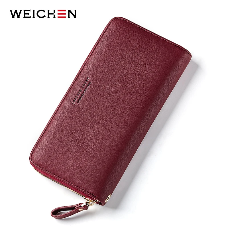 WEICHEN Длинный кошелек женские кошельки новинка 2019 модный для монет женщин