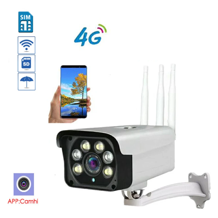 MWR 4G LTE sim карта Открытый 1080 P 960 CCTV IP камера 20 метров ИК ночного видения круглая