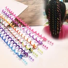 Повязка для волос детская с кристаллами, эластичная разноцветная повязка на голову, аксессуар для волос, 6 шт.лот