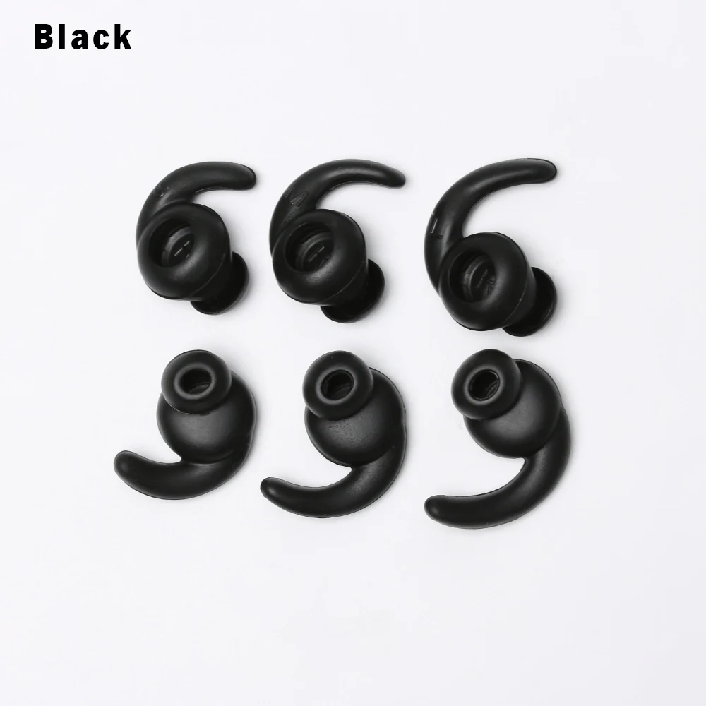 3 Pair black 3 пары S/M/L силиконовый чехол для наушников с ушным крюком для спорта Bluetooth гарнитура наушники аксессуары - Цвет: 3 Pair black