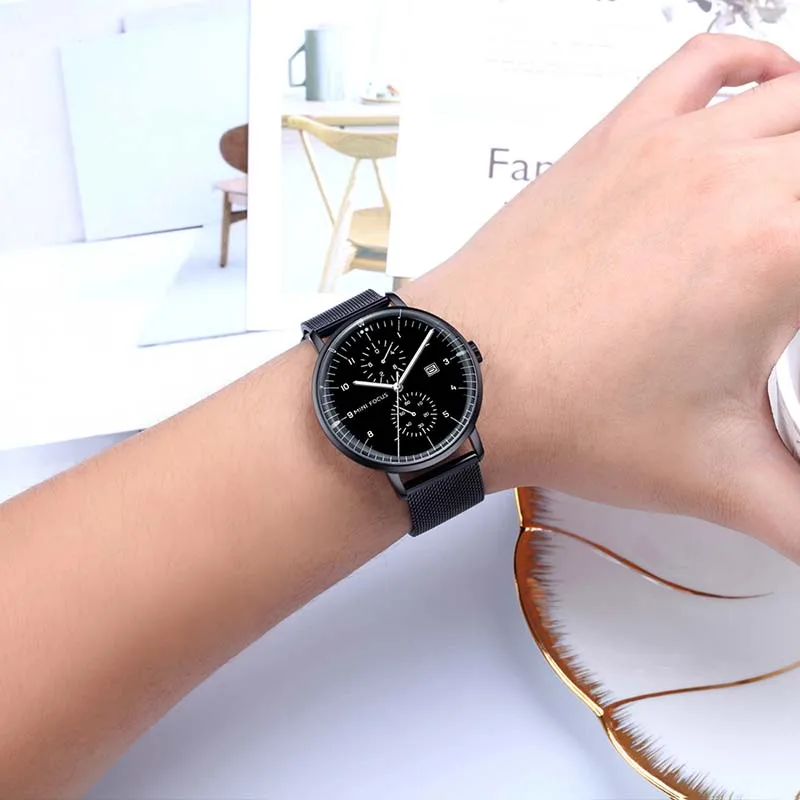 Мужские часы мужские роскошные простые наручные ведущей марки часы|Кварцевые