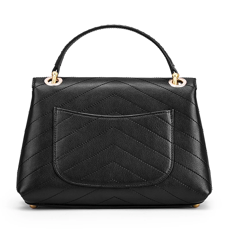 Кожаная женская сумка с v-образным вырезом дизайнерская Высококачественная на