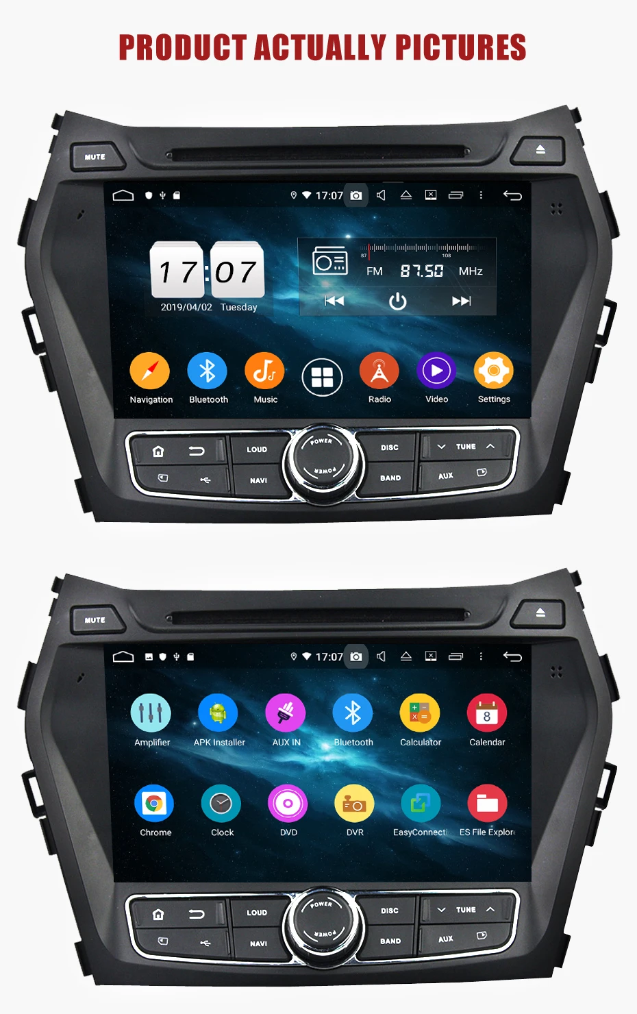 KANOR 4+ 32g ips android 9,0 Восьмиядерный 2din автомобильный dvd для hyundai santa fe ix45 2010 2011 2013 автомобильный Радио Мультимедиа gps плеер