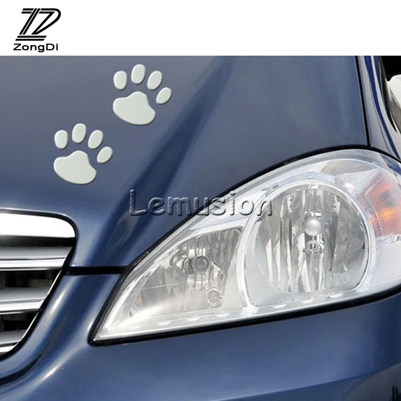 2X Car Styling Bear Paw Stickers for Peugeot 307 206 207 407 508 2008 406 Volvo XC60 S60 XC90 V70 Lada Granta Vesta Kalina 2017 |