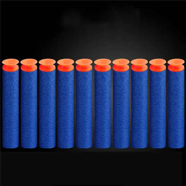 20pcs blue 20 шт мягкие полые отверстия головы синий 7,2 см заправка игрушка дартс пистолет пена безопасные присоски пули для nerf мальчик ребенок - Цвет: 20pcs blue