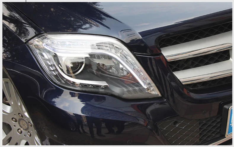 Car headlight For GLK headlights 2013- GLK 250 300 led headlight Head Lamp led drl projector headlight H7 hid Bi-Xenon Lens