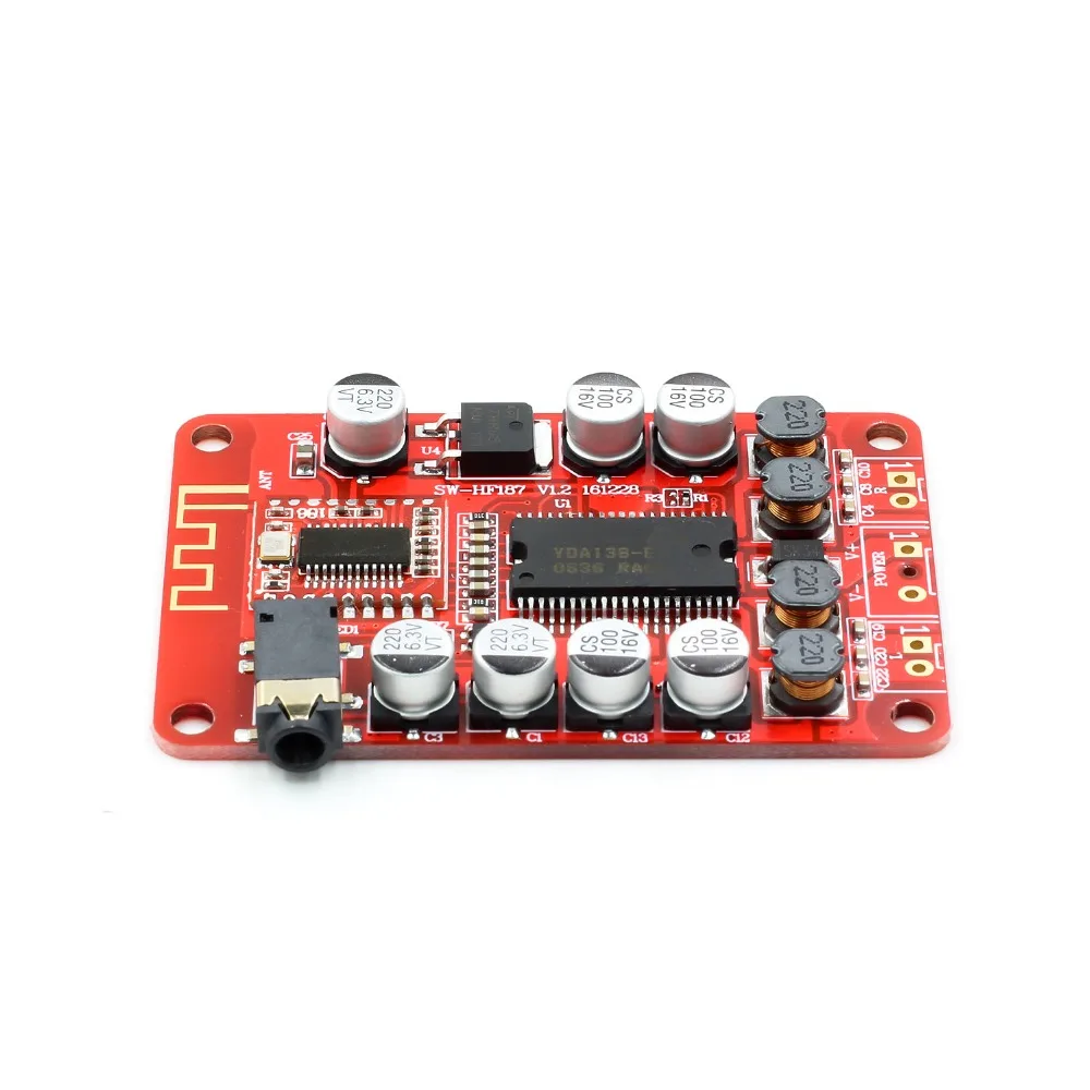 YDA138 DC 12 В 2A Bluetooth цифровой аудио усилитель модуль Плата класса D 2*15 Вт стерео