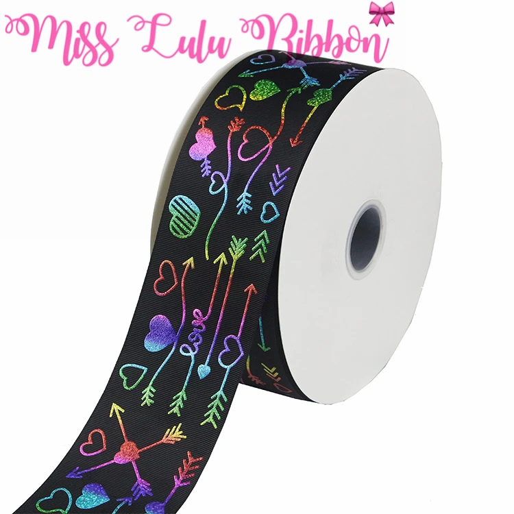 3 &quot75 мм с радужными или розового золотого цветов голограмма Фольга сердца со