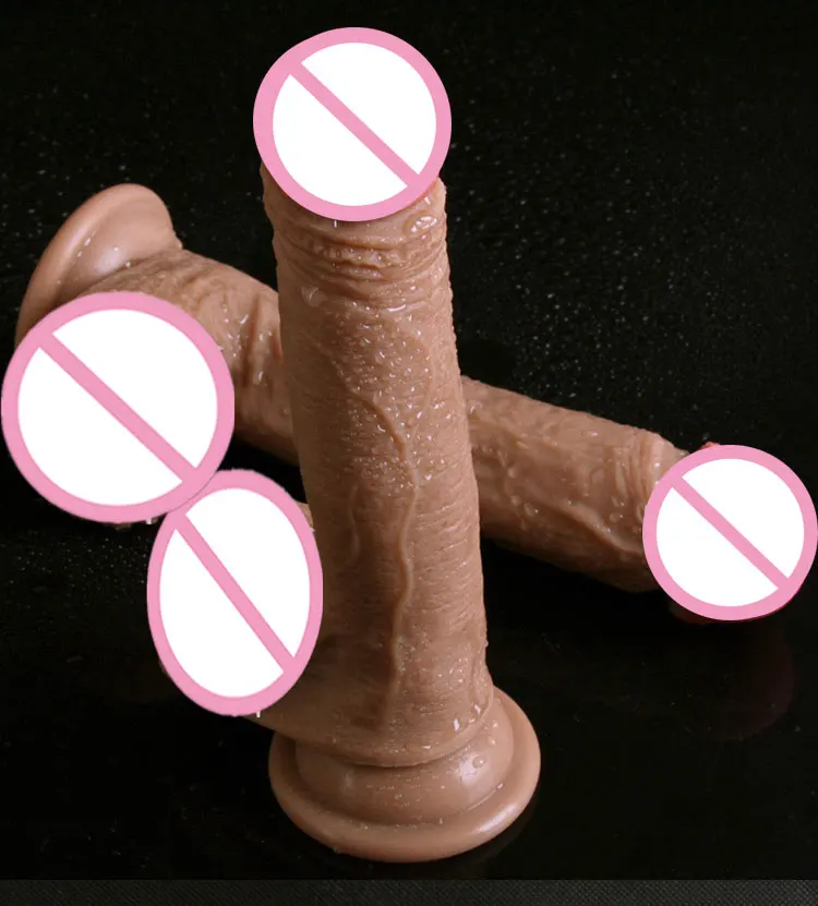 Мягкий силиконовый фаллоимитатор 6 типов реалистичный на присоске мужской