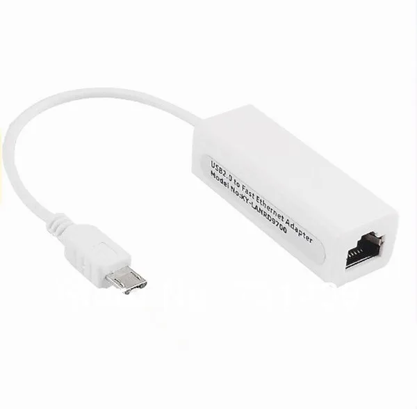Новейший Micro USB 2 0 5 Pin к Ethernet 10/100 M RJ45 сетевой кабель Lan адаптер карта usb lan Карта