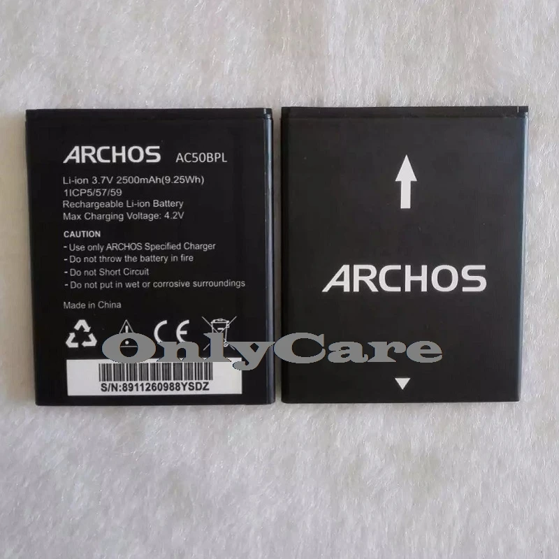 100% Оригинальные AC50BPL Батарея для ARCHOS 50b платины Bateria Batterij аккумулятор 2500