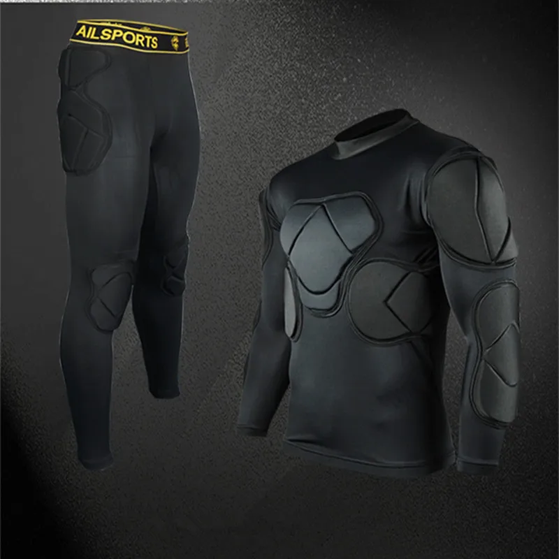 Новинка мужские профессиональные футбольные комплекты Джерси вратаря толстые