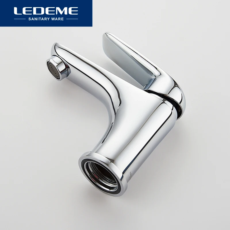 LEDEME Смеситель для умывальника латунь Цвет: хром L1048|basin faucet|waterfall faucetbathroom faucet |