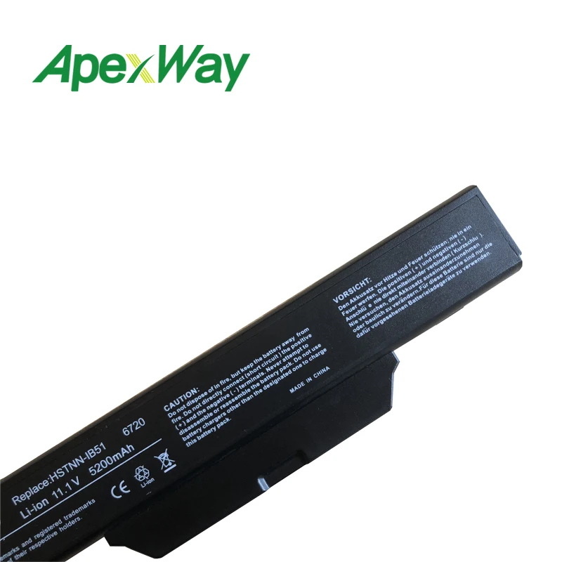 Apexway Аккумулятор для ноутбука hp COMPAQ 510 511 610 615 550 бизнес-ноутбук 6720s 6720 s/CT 6730s 6730 s/CT 6735s 6820s 6830s