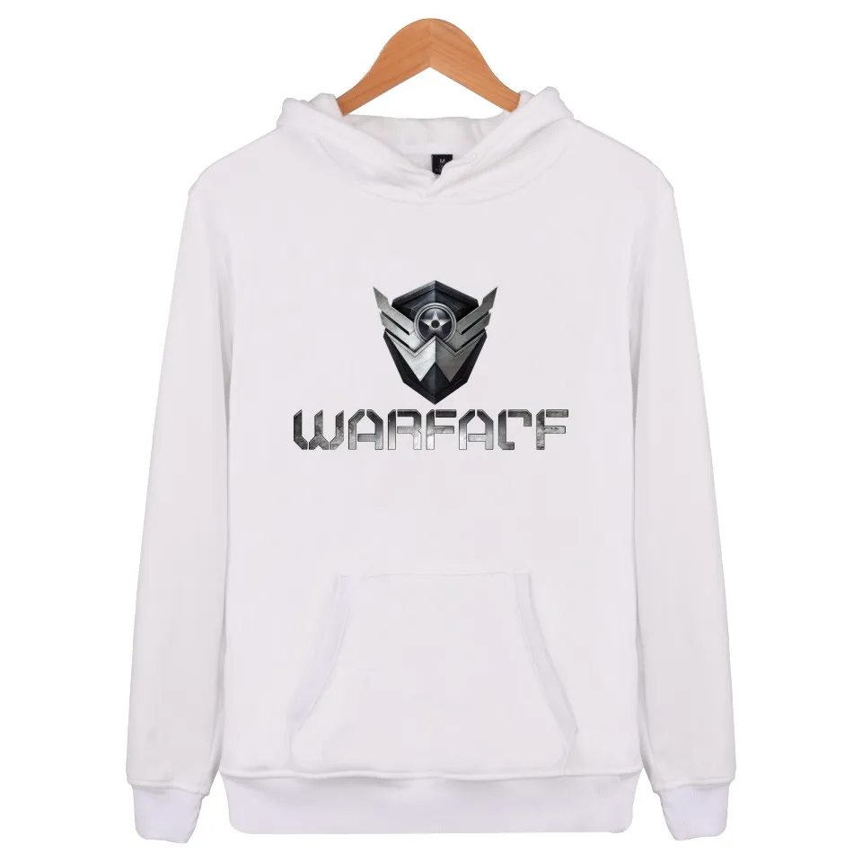 Худи для геймеров с надписью WARFACE Мужская/Женская хлопковая толстовка длинным