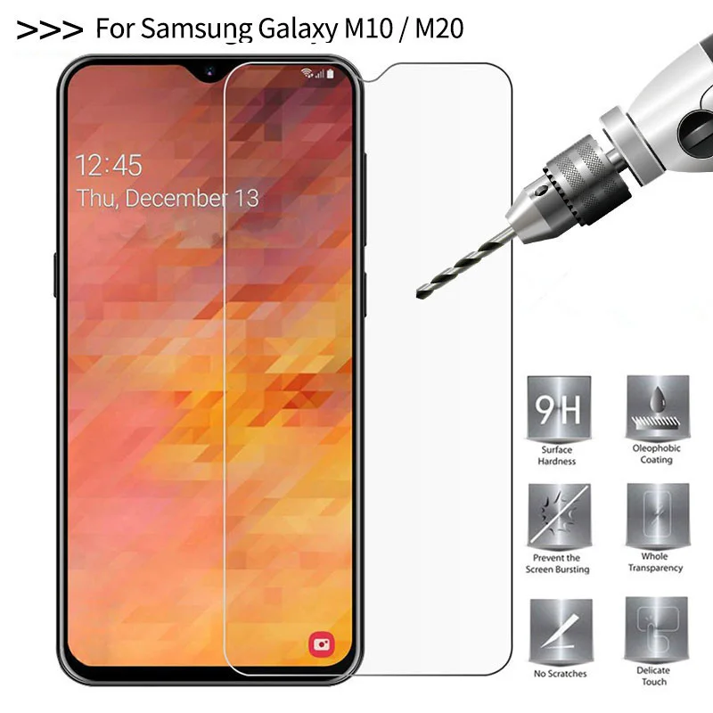 9H закаленное стекло для Samsung Galaxy M20 M10 A30 A50 чехол J2 J4 J6 A8 A6 Plus A7 2018 A750 2.5D Круглая