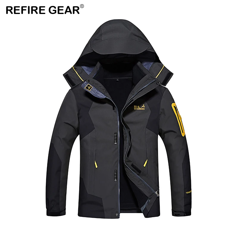 ReFire Gear зимняя теплая водонепроницаемая походная куртка для мужчин спортивная