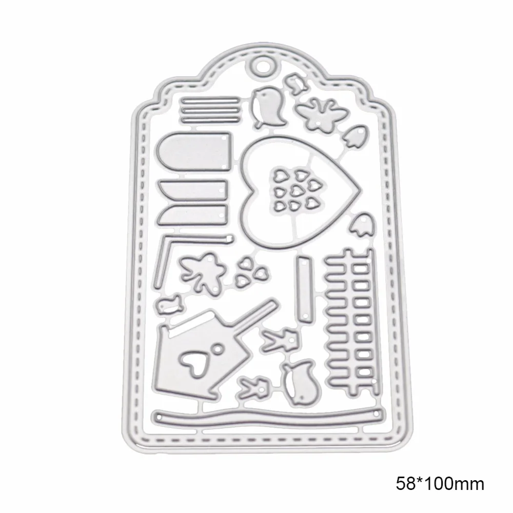 Heart shape Card Скрапбукинг Новое поступление металлические режущие штампы новые 2019