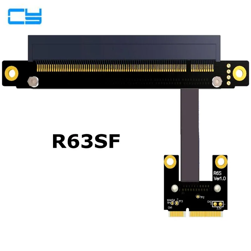 Riser mPCIe Mini PCIe половинный WAN WiFi Для 16x PCI E x16 адаптер карты правый левый локоть 128G/bps