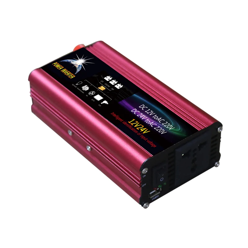 Фото Universial 500W DC 12V 24V к AC 220V портативный автомобильный инвертор зарядное устройство Universial 500W DC 12V 24V к AC 220V портативный автомобильный инвертор зарядное устройство