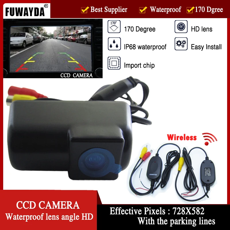 

2.4 Wireless Car Rearview camera Parking Camera Color Night Version170 lens angle Reverse HD CCD Camera for FORD TRANSIT CONNECT