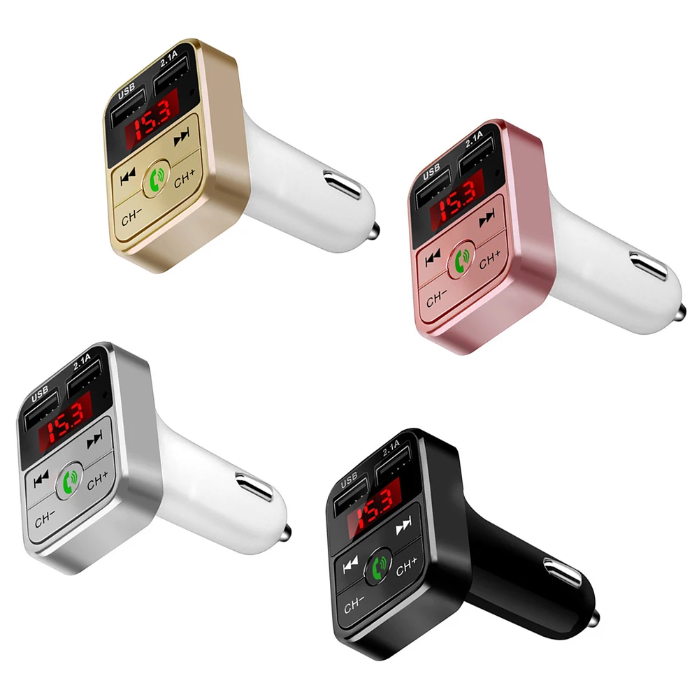5 V 2.1A Bluetooth Автомобильный fm-трансмиттер Handfree Автомобильный MP3 аудио плеер двойной 12 V USB Автомобильное Зарядное устройство Aux Порты и разъёмы Поддержка карты памяти и у Dis