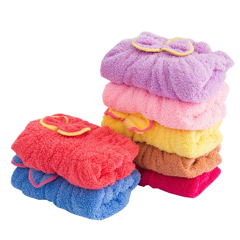 5 цветов крышка для душа полотенца головные уборы ванной однотонный бант|Шапочки